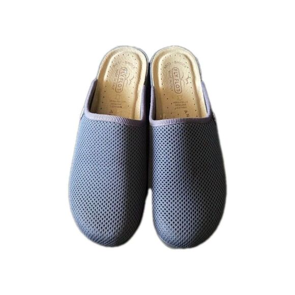 Fly Flot Shoes - FLY FLOT Mesh Clogs Mules 39 US 8.5 Slip on Made in Italy Comfort Blue Shoe